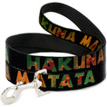 Load image into Gallery viewer, Dog Leash - HAKUNA MATATA Black/Lion King Scenes
