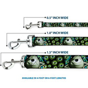 Dog Leash - Mike Poses/Eyeballs Black/Greens