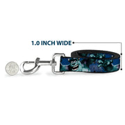 Dog Leash - Sulley Scare Pose/Dots Blues/White