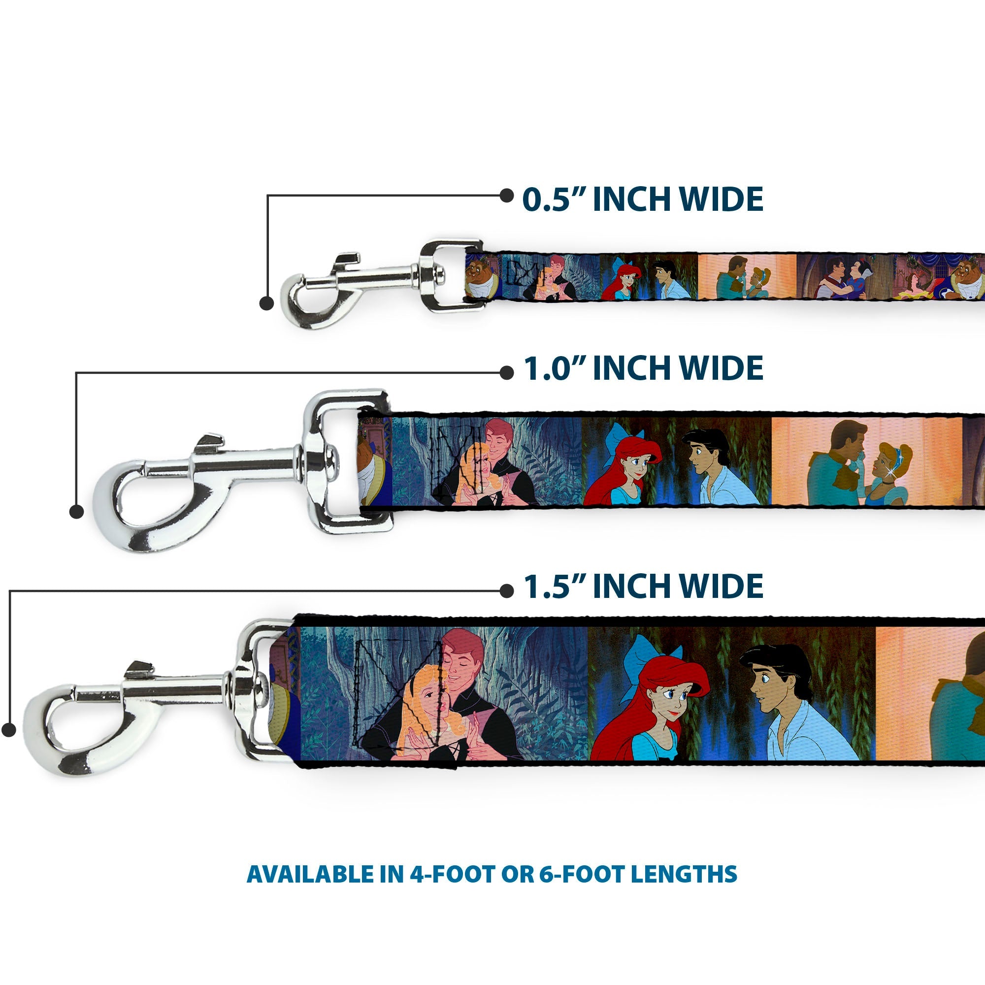Dog Leash - Disney Princess Scenes Framed