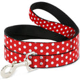 Load image into Gallery viewer, Dog Leash - Minnie Mouse Polka Dots Red/White
