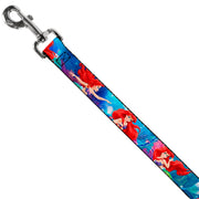 Dog Leash - Ariel Vivid Underwater Sparkle Poses/Castle