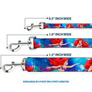 Dog Leash - Ariel Vivid Underwater Sparkle Poses/Castle