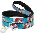 Load image into Gallery viewer, Dog Leash - ARIEL Sketch Poses Blues/Lavender
