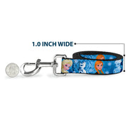 Dog Leash - Frozen Character Poses Blues