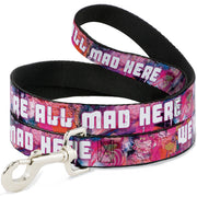Dog Leash - Transparent Cheshire Cat Poses WE'RE ALL MAD HERE