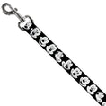 Load image into Gallery viewer, Dog Leash - Mickey Mouse Expressions CLOSE-UP Black/White
