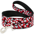 Load image into Gallery viewer, Dog Leash - Mickey Mouse Poses Scattered Red/Black/White
