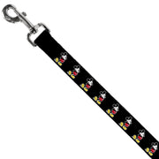 Dog Leash - Classic Mickey Mouse Pose Black