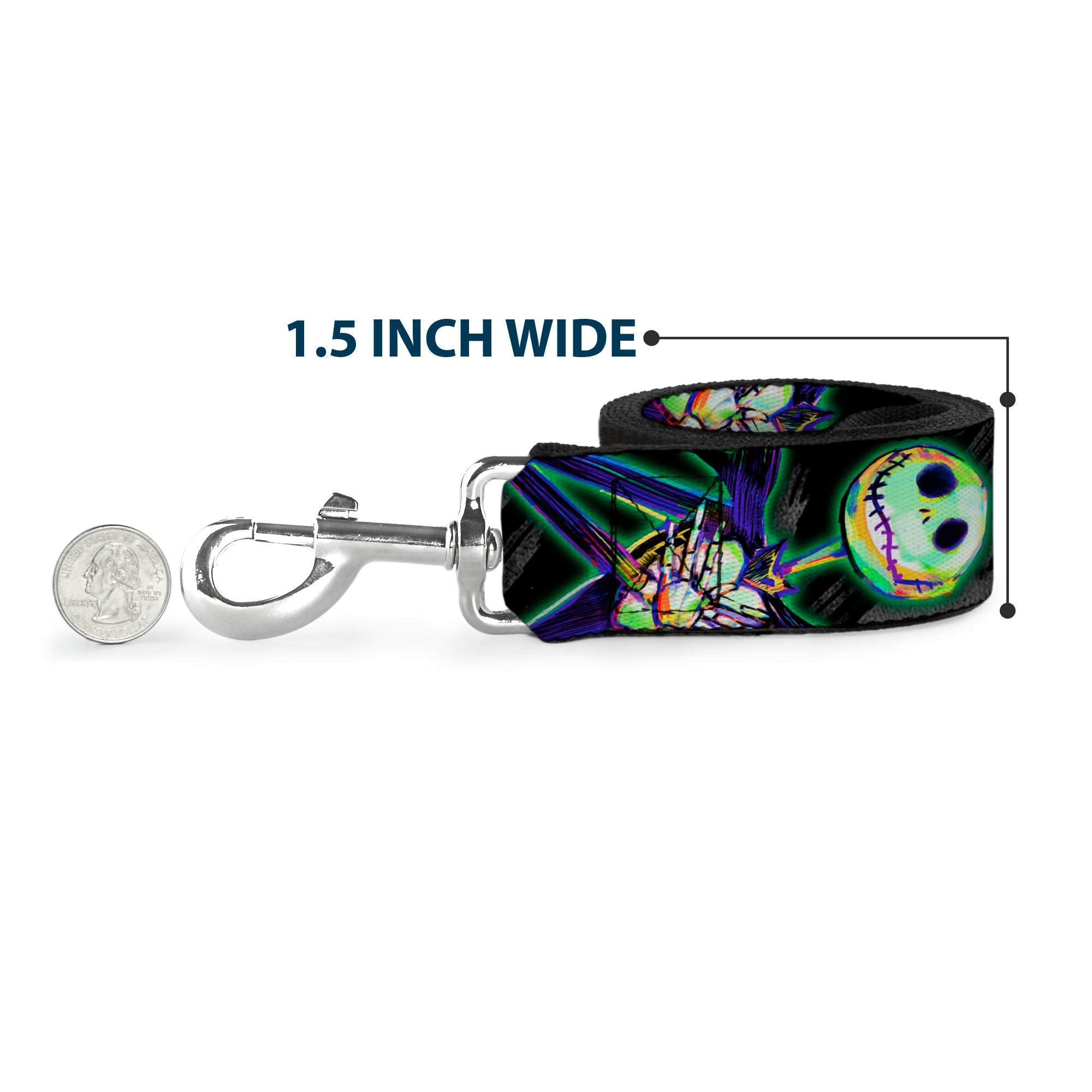 Dog Leash - Classic Mickey Mouse Pose Black