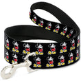 Load image into Gallery viewer, Dog Leash - Classic Mickey Mouse Pose Black
