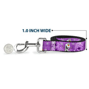 Dog Leash - Frozen Anna/Elsa/Olaf Poses/Scenes Purples