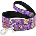 Load image into Gallery viewer, Dog Leash - Frozen Anna/Elsa/Olaf Poses/Scenes Purples
