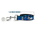 Load image into Gallery viewer, Dog Leash - Frozen Olaf Poses/Snowflakes Blues
