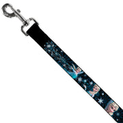 Dog Leash - Elsa the Snow Queen Poses PERFECT AND POWERFUL Blues/White
