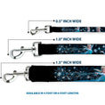 Load image into Gallery viewer, Dog Leash - Elsa the Snow Queen Poses PERFECT AND POWERFUL Blues/White
