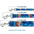 Load image into Gallery viewer, Dog Leash - Anna & Elsa Poses/Castle & Mountains Blues
