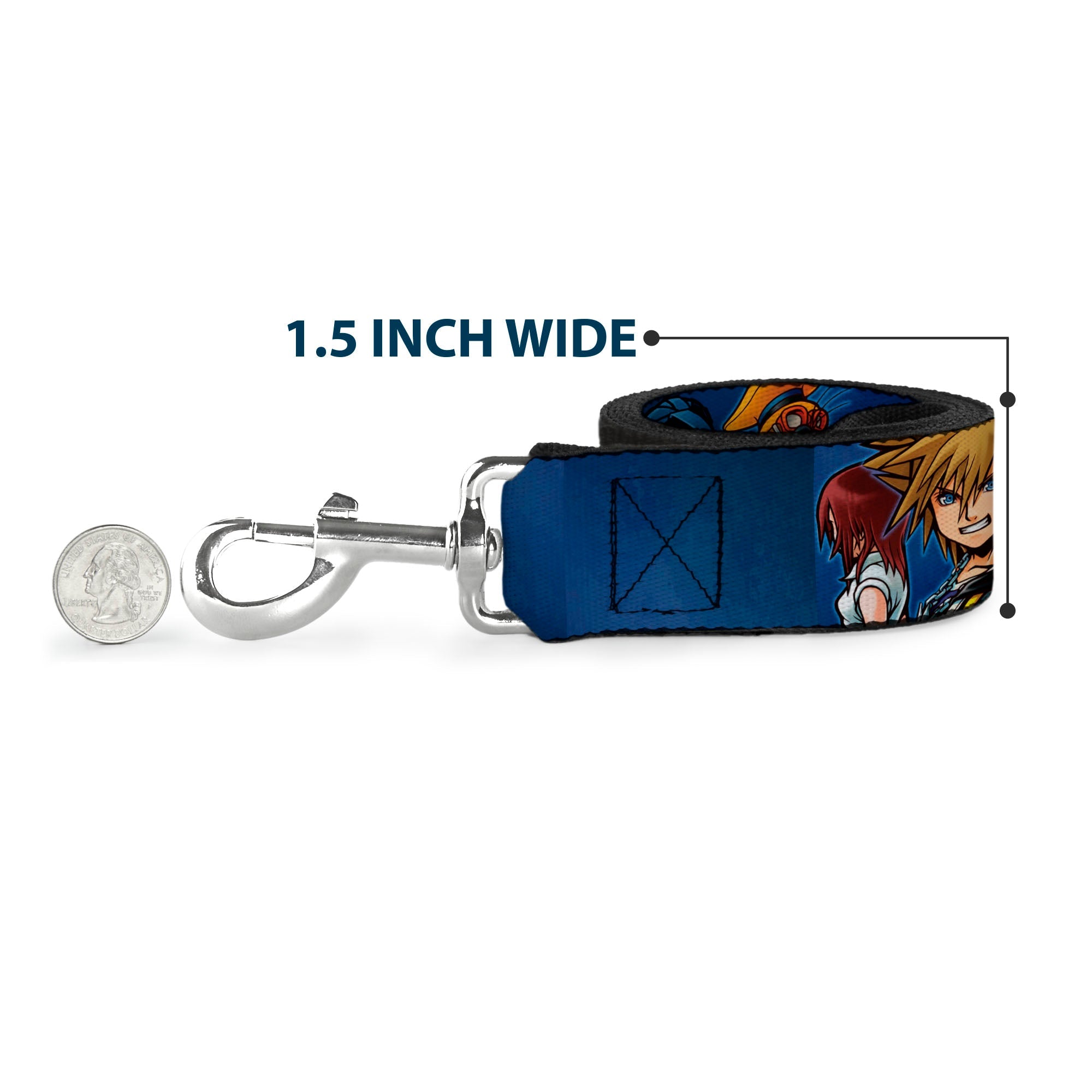 Dog Leash - Ariel Silhouette Poses/Castle Blues