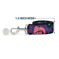 Load image into Gallery viewer, Dog Leash - Frozen Elsa Face/Action Pose/Snowflakes Blues/White
