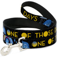 Load image into Gallery viewer, Dog Leash - Joy Poses/Rain ONE OF THOSE DAYS Black/Gray/Blues/Yellow
