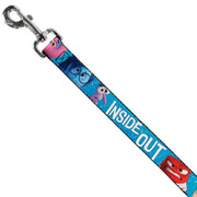 Dog Leash - INSIDE OUT 6-Character Pose Sparkle Blue/White