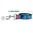 Load image into Gallery viewer, Dog Leash - INSIDE OUT 6-Character Pose Sparkle Blue/White
