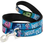 Dog Leash - INSIDE OUT 6-Character Pose Sparkle Blue/White