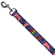 Dog Leash - BING BONG Poses/Candy Purples/Multi Color