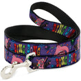 Load image into Gallery viewer, Dog Leash - BING BONG Poses/Candy Purples/Multi Color
