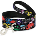Load image into Gallery viewer, Dog Leash - Big Hero 6 Group Action Pose/Name Blocks Black/Gray/Multi Color

