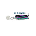 Load image into Gallery viewer, Dog Leash - Little Mermaid Stripe/Shell Purple/Green/Gold
