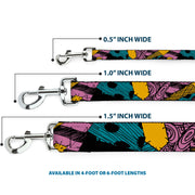 Dog Leash - Nightmare Before Christmas Sally Dress Patchwork