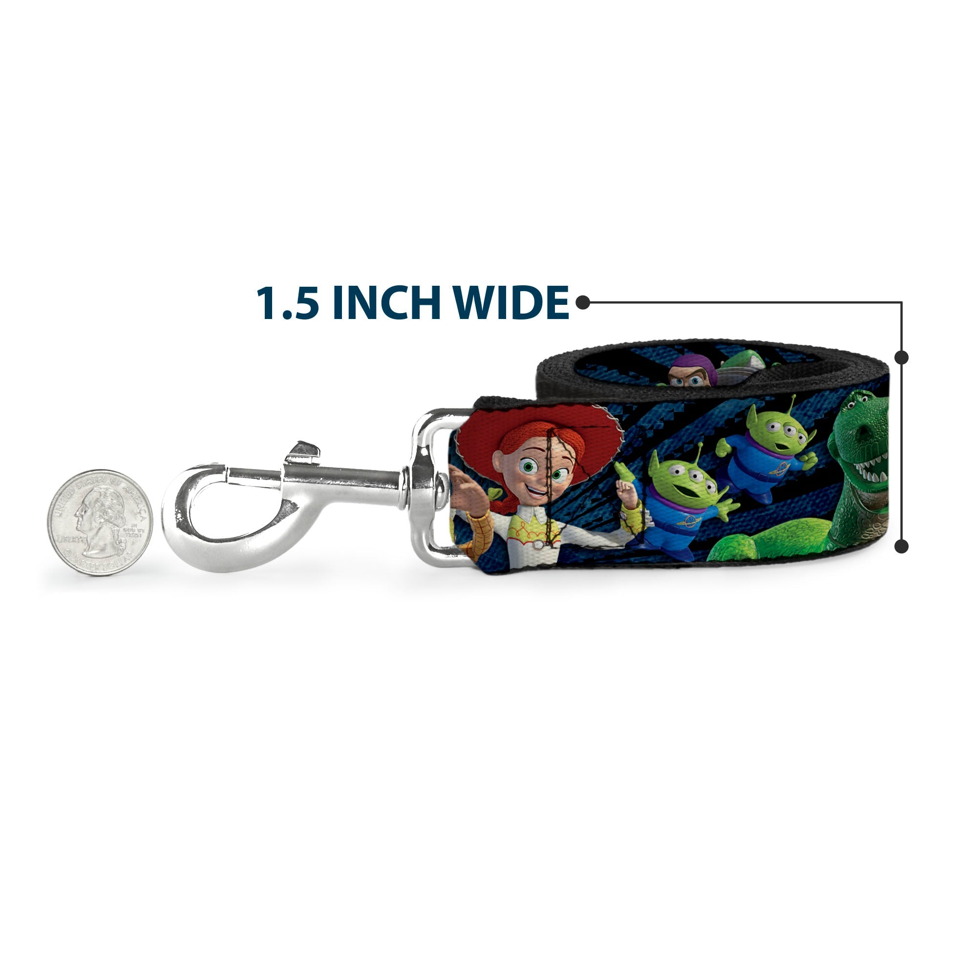 Dog Leash - Minnie Mouse Polka Dot/Mini Silhouette Red/White