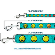 Dog Leash - Baymax/Mood Expressions/Baymax Scattered Turquoise
