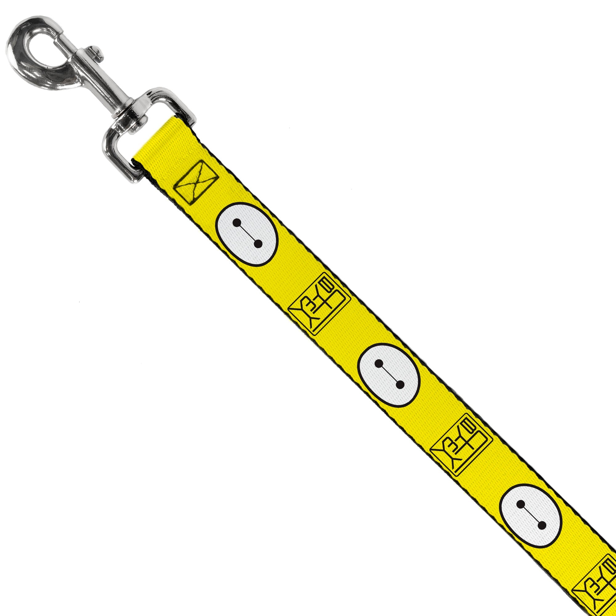 Dog Leash - BAYMAX Hanko/Face Yellow/Black/White