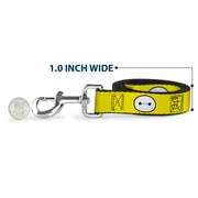Dog Leash - BAYMAX Hanko/Face Yellow/Black/White