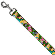 Dog Leash - Alice & Cheshire Cat Poses/Flowers