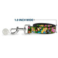 Load image into Gallery viewer, Dog Leash - Alice & Cheshire Cat Poses/Flowers
