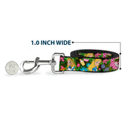 Dog Leash - Alice & Cheshire Cat Poses/Flowers