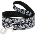 Load image into Gallery viewer, Dog Leash - Jack Expressions/Stripe White/Black
