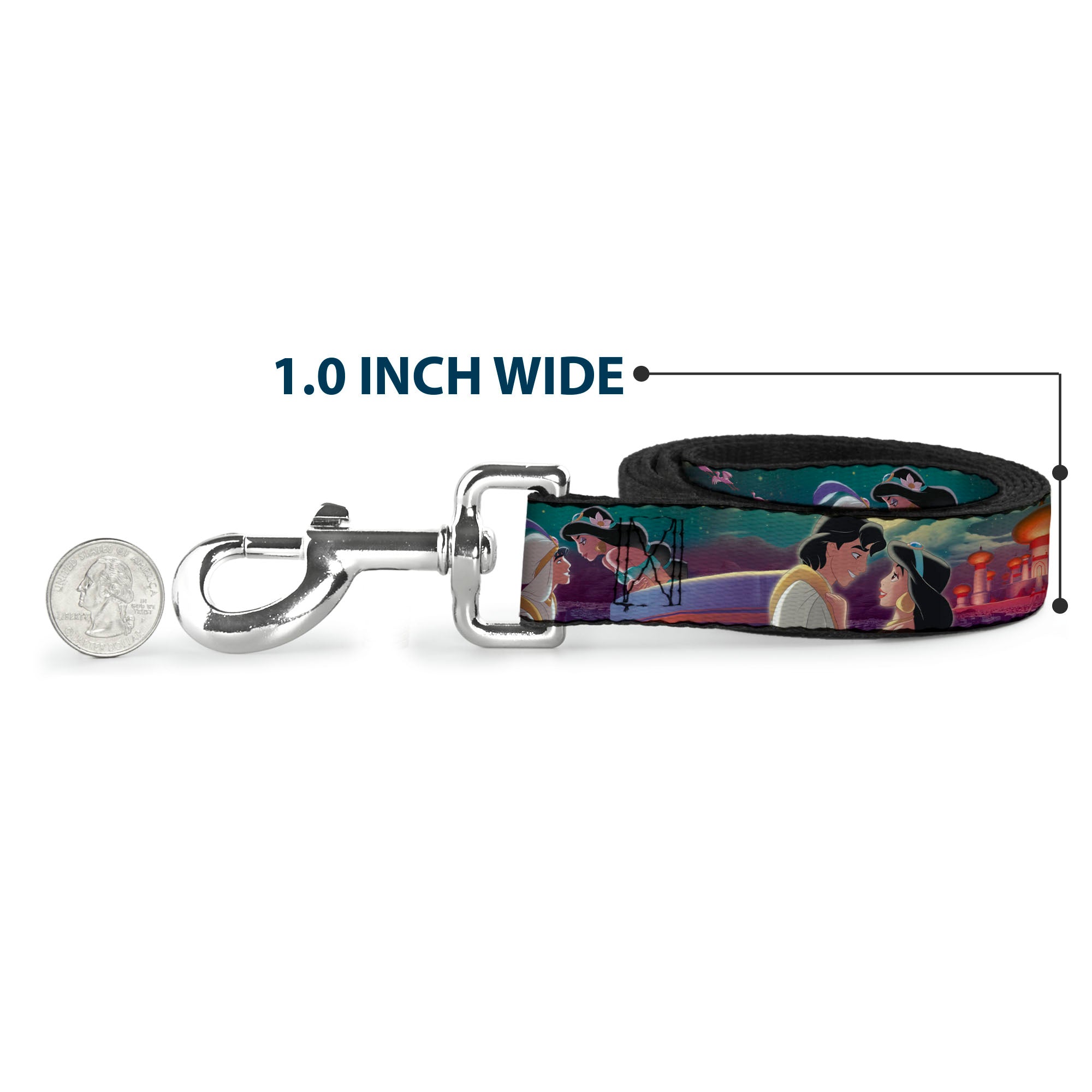 Dog Leash - Aladdin & Jasmine Scenes/Castle/Birds