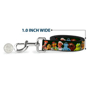 Dog Leash - Muppets 20-Character Group Pose Greens