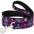 Load image into Gallery viewer, Dog Leash - Descendants Mal 3-Poses GOOD ISN'T ALWAYS/Hearts/Dragons EASY Purples/Pinks
