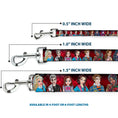 Load image into Gallery viewer, Dog Leash - Descendants 11-Character Group Pose Reds/Gray
