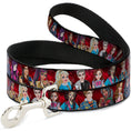 Load image into Gallery viewer, Dog Leash - Descendants 11-Character Group Pose Reds/Gray
