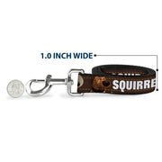 Dog Leash - Dug 3-Poses/SQUIRREL! Brown/Yellow/White