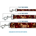 Load image into Gallery viewer, Dog Leash - Dug 4-Poses/Balloons/Paw Print Reds
