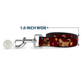 Load image into Gallery viewer, Dog Leash - Dug 4-Poses/Balloons/Paw Print Reds
