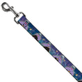 Load image into Gallery viewer, Dog Leash - Ursula 4-Poses/Shells/Ivy/Bubbles Purples/Blues
