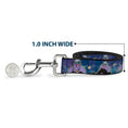 Load image into Gallery viewer, Dog Leash - Ursula 4-Poses/Shells/Ivy/Bubbles Purples/Blues
